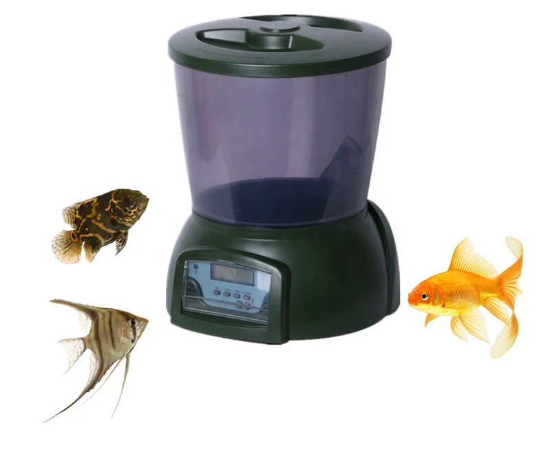 Automatic Pond Aquarium Tank Digital Fish Feeder with large capacity automatic fish feeder