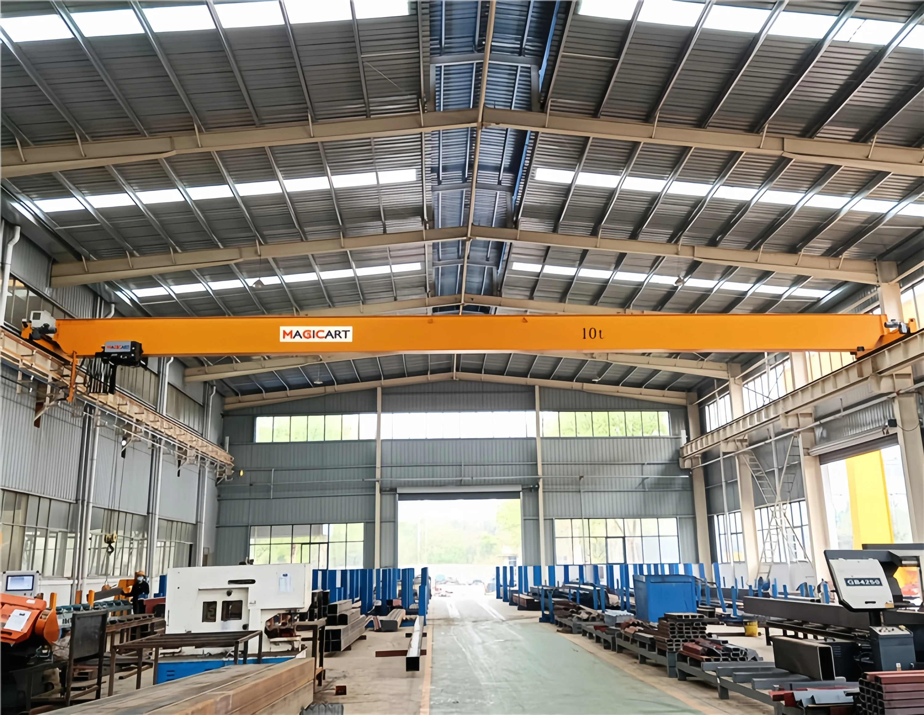 New Electric Overhead Travelling Crane 10ton Lifting Load Capacity Construction Farm Industries Bridge Motor Engine Gear Pump