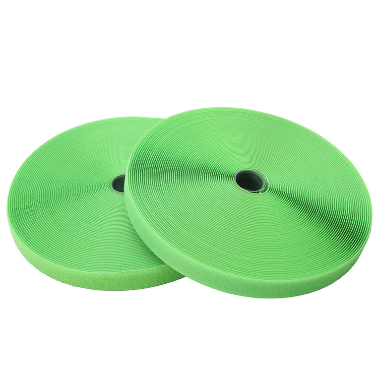 Polyester and nylon sew on hook and loop fastener tape