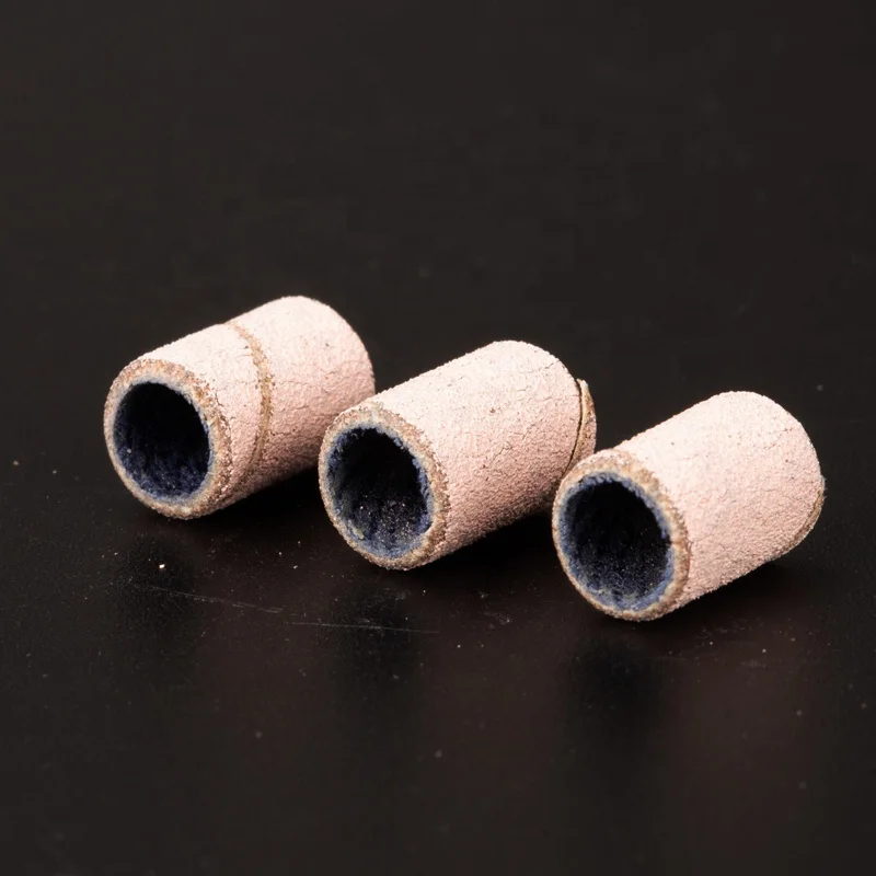 Оптовая продажа быстрая доставка 180 # зернистость тонкая средняя грубая 100 шт./упаковка песочные ленты маникюрные розовые шлифовальные насадки для ногтей дрели