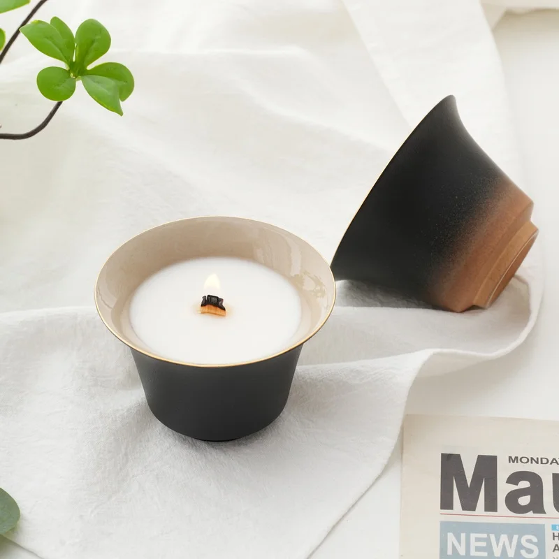 RAINCOAST 200g Soy Wax Scented Candle in Retro Ceramic Jar High Quality Home Decoration for Easter Occasions
