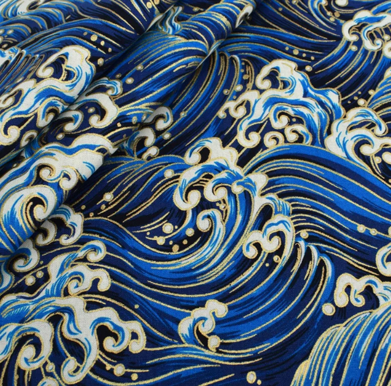 High Quality Organic Leaf Digital Printing Fabric 100% Cotton Bed Sheet Cotton Knitted Fabric cotton knit fabric for baby cloth