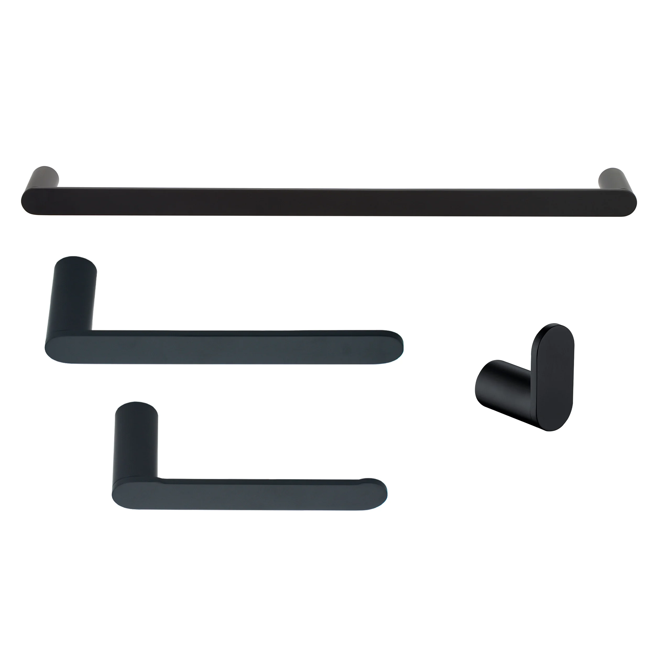 High-end Solid Stainless Steel 304 Toilet Paper Holder Coat Hook Popular Satin Black Gold Towel Holder