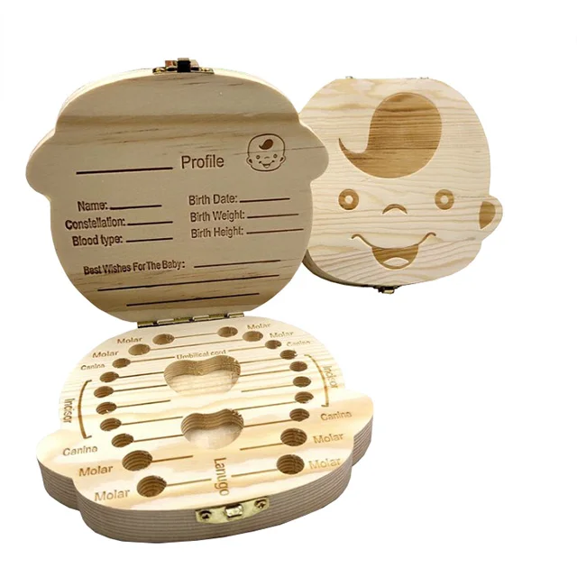 
Custom Color Durable 150g OEM Wooden Storage Organizer Wood Baby Teeth Box Keepsake Milk Tooth Kids Wood 
