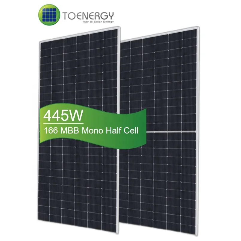 Солнечная панель TOENERGY 445 Ватт 144 шт. 166 мм мбб Высокоэффективная моно полуячейка для проекта