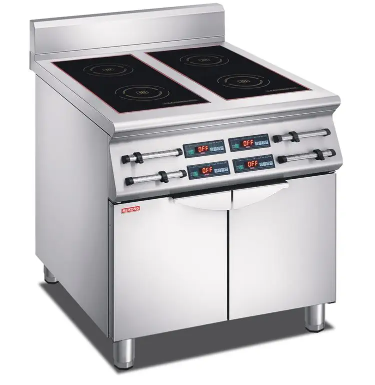 Commercial Induction Cooker 3500W Kitchen Electric Induction Range Hob Stainless Steels Electric Induction Stove With Cabinet