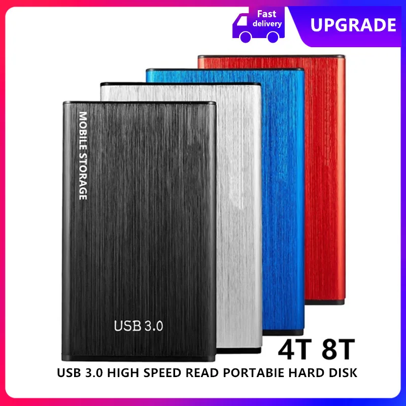Mobile hard disk 2T 4T 8t 12tb cross border direct supply hard disk printing logo laptop hard disk 1 tb external