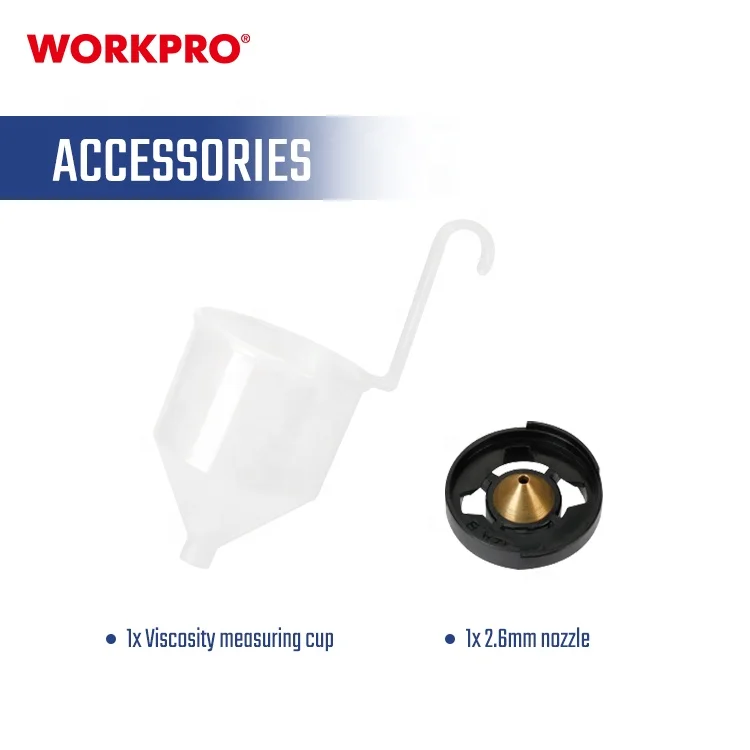 WORKPRO 20V Power Tool Cleaning & Blowing HVLP Power Spray Gun Ideal Paint Sprayer