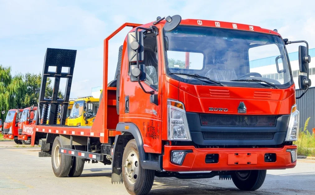 Sinotruk Howo flatbed transport truck 4x2 flatbed recovery truck for sale in india
