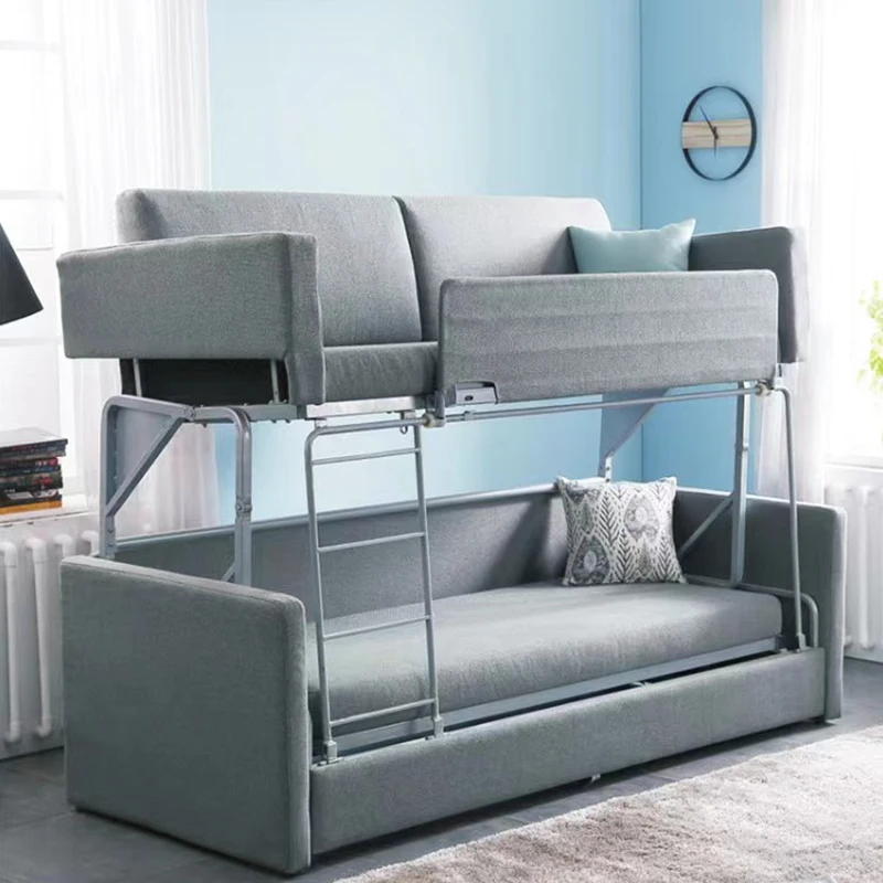 china factory Multifunctional Folding Sofa Bed frame Double Bunk Beds For Kids Living Room And Bedroom Furniture