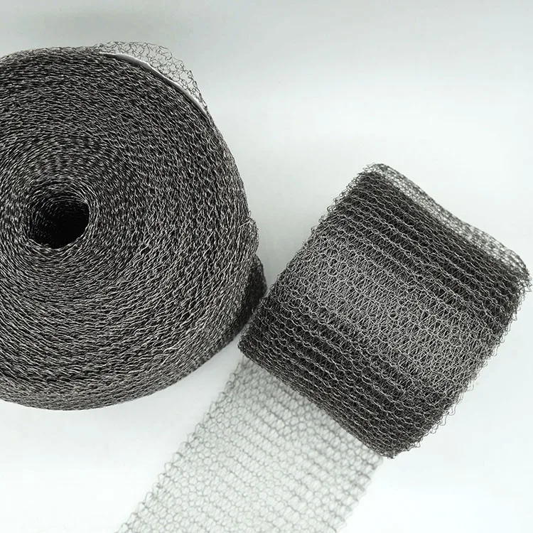 Stainless steel copper knitted wire mesh sleeve filter screen for separating gas liquid