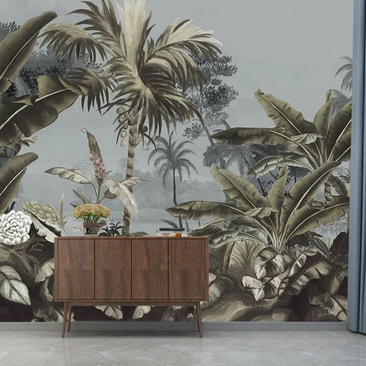 Planny  Beautiful Scenery Wallpaper Murals Forest Tropical Wallpaper For Home Decoration