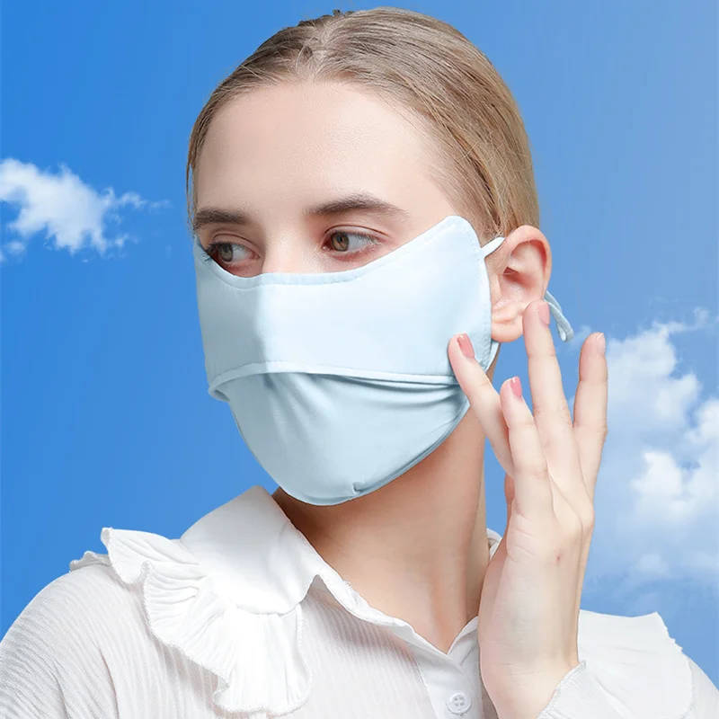 Sunscreen Ice Silk Facemasks Outdoor Sports Motorcycle Cycling Summer Face Mask