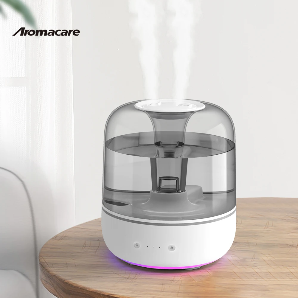 Домашние увлажнители Aromacare емкостью 5 л 360 градусов паровой туман многоцветный кольцевой светильник Настольный увлажнитель