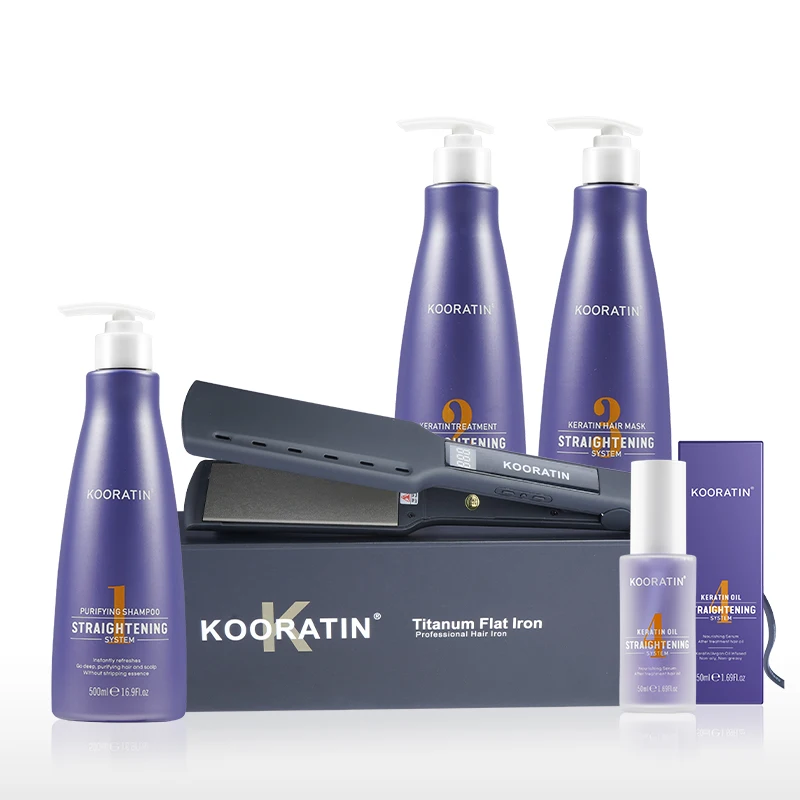 OEM ODM Kooratin brasilean protein hair treatment 0 formaldehyde keratin treatment kit