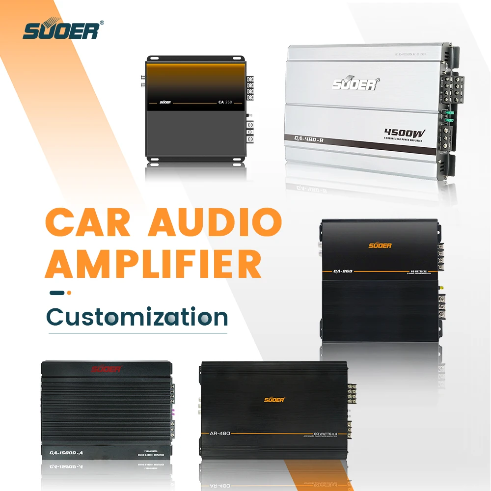 Suoer CA-440-B 4 channel cheap price class AB car amp