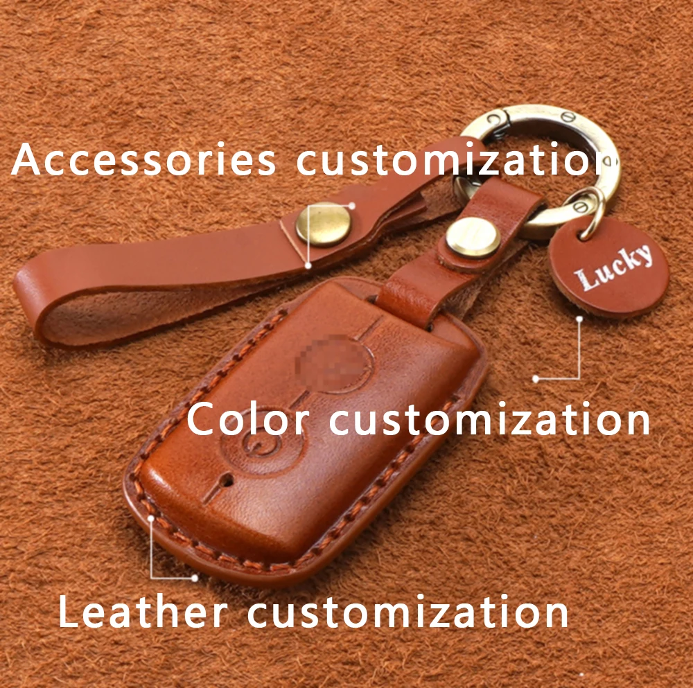 SweetPig OEM Colorful Genuine Leather Key Case Shell for Yamaha Motor Motorcycle KeyRing key cover accessory