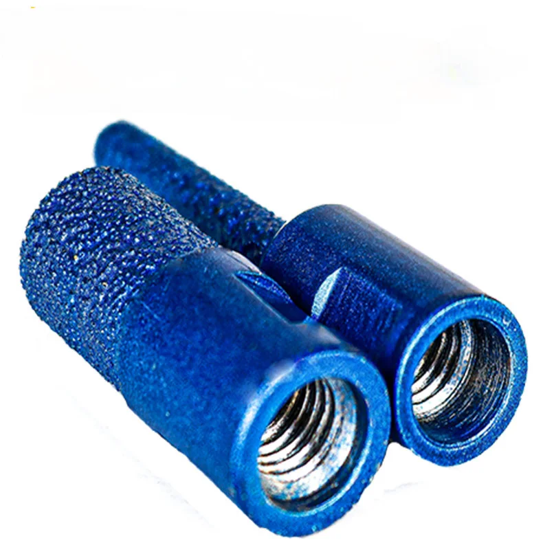 Hot sale M10 Thread Vaccum Brazed Diamond Finger Bit Milling Cutter For Ceramic Tile Granite Marble Milling Cutting 5/10/15mm