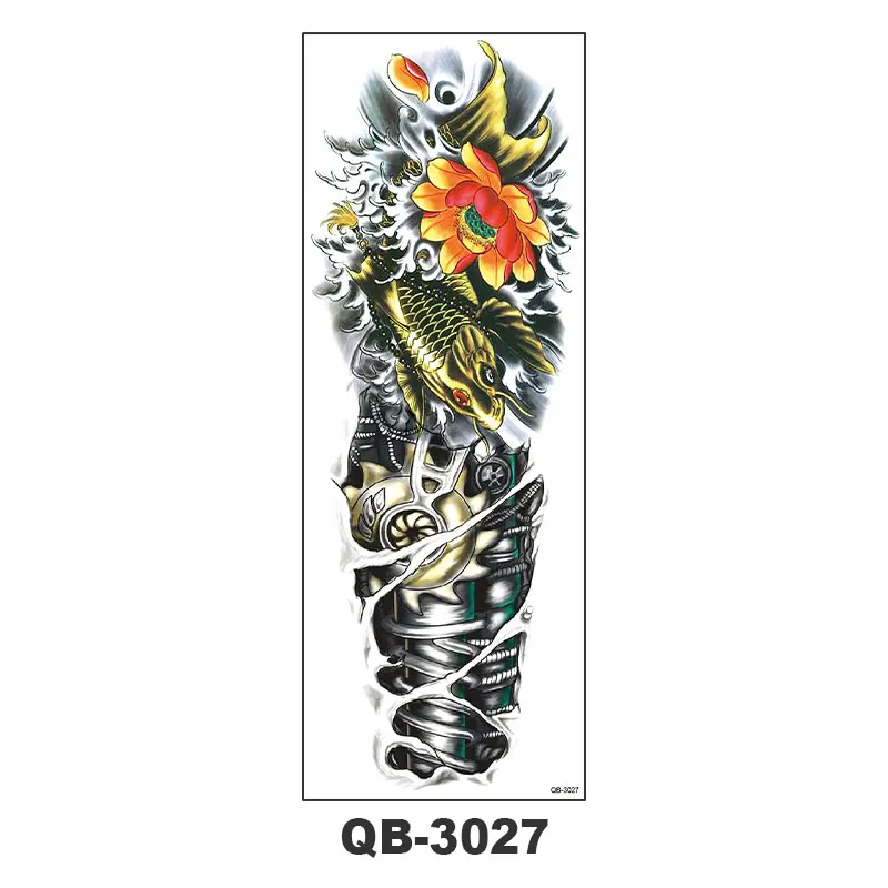 Extra Temporary Animal Tattoo Black Tattoo Full sleeve Temporary Tattoo Stickers Body Atr for Man Women