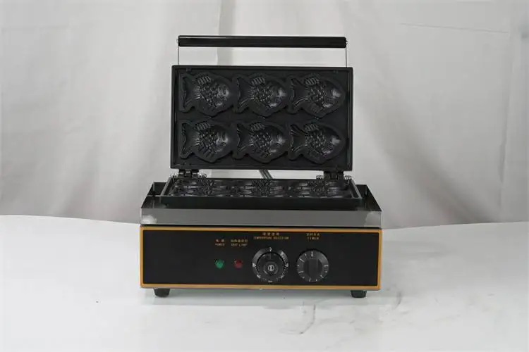 Automatic machine electric fish shape waffle maker for sale