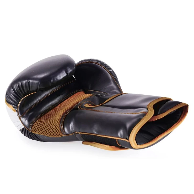 Custom Muay Thai Boxing Gloves Vintage Leather Training Boxing Gloves 14 Oz