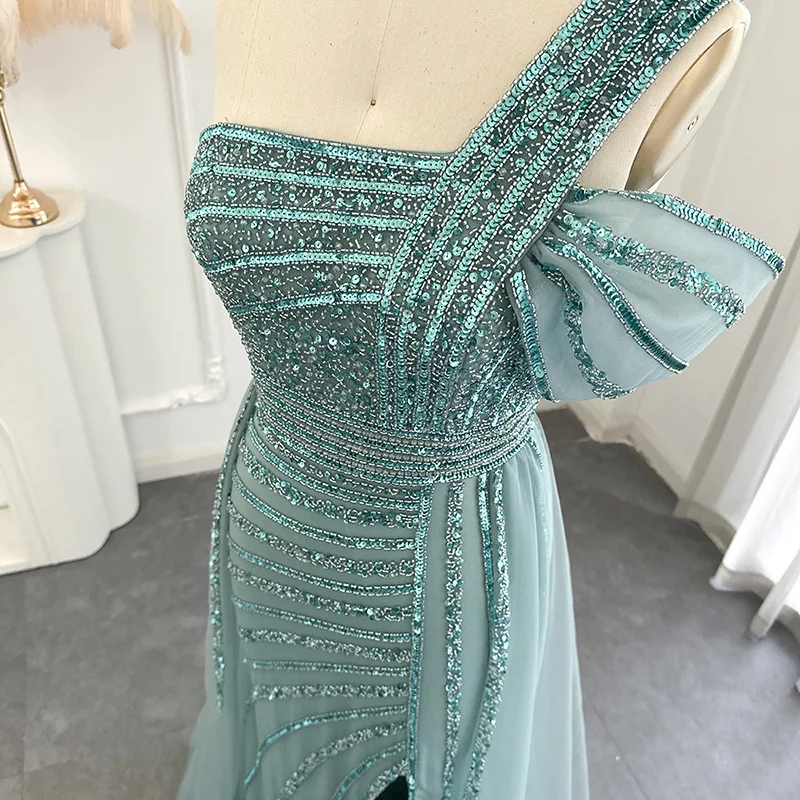Jancember LSCZ115 New Trend Beads Party Long Dresses Fashion Elegant Evening Dress 2022 Wedding
