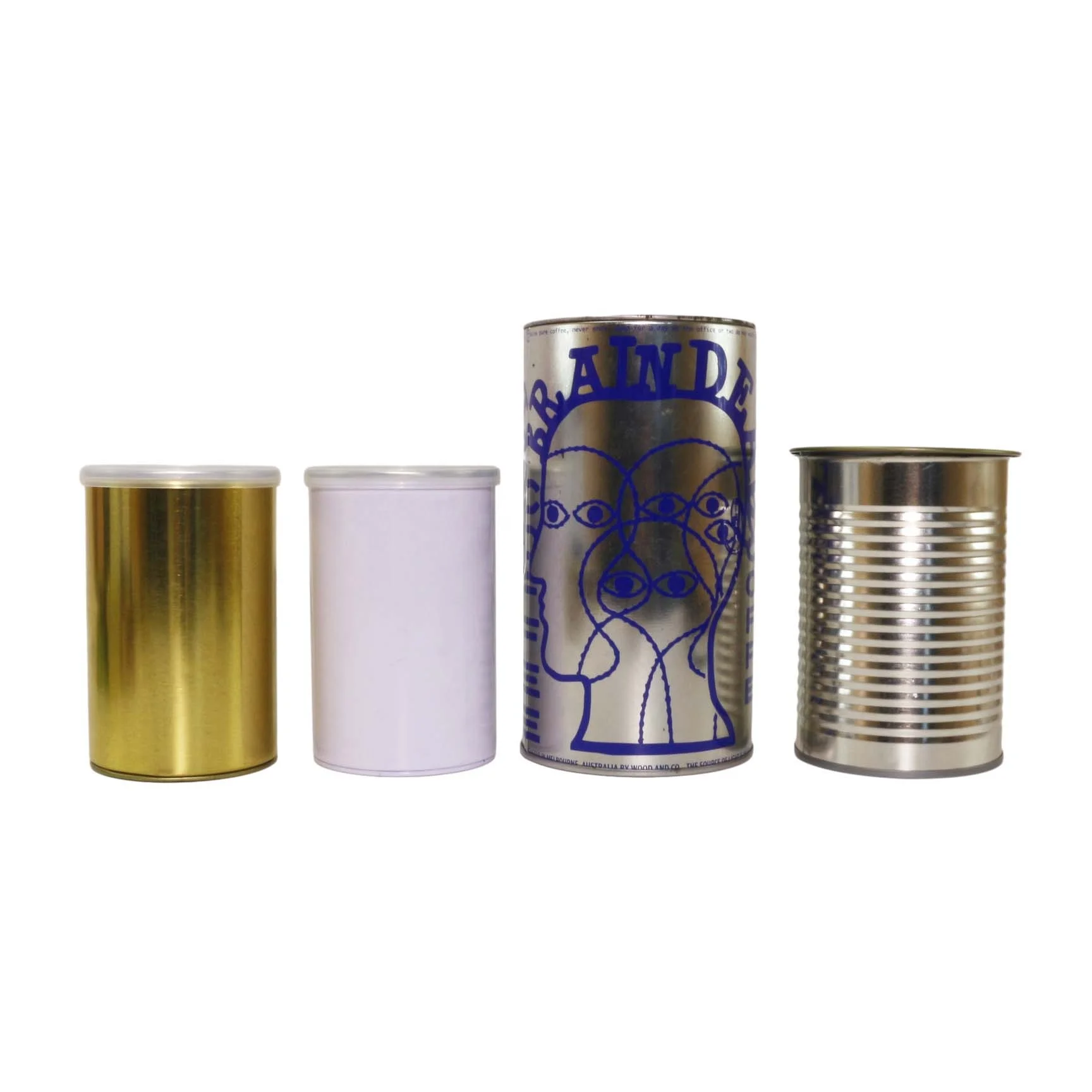 empty caviar tins can packaging top screw caviar tins box for caviar MC-071C