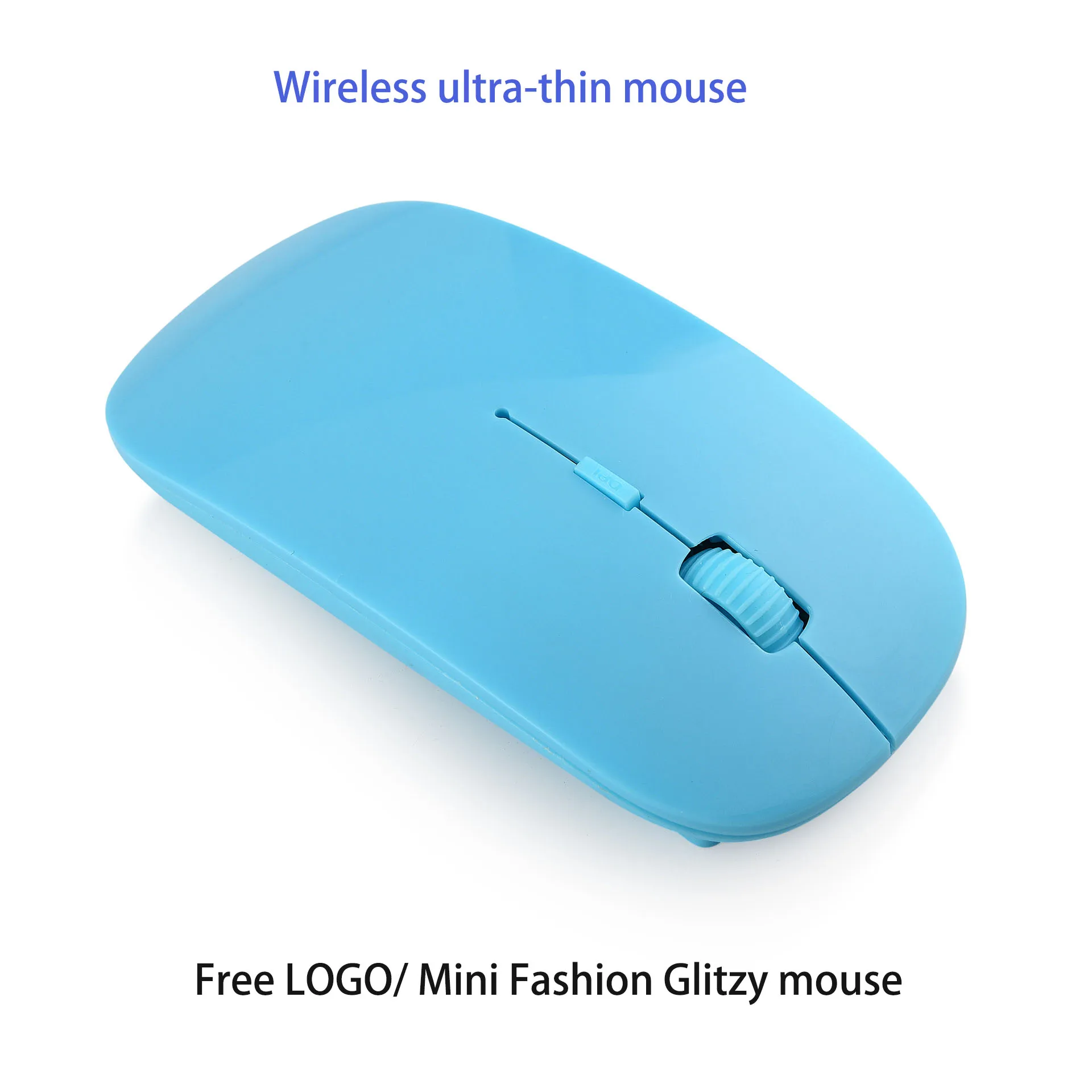 Hot 2.4G wireless ultra-thin mouse free LOGO cheap wireless mouse