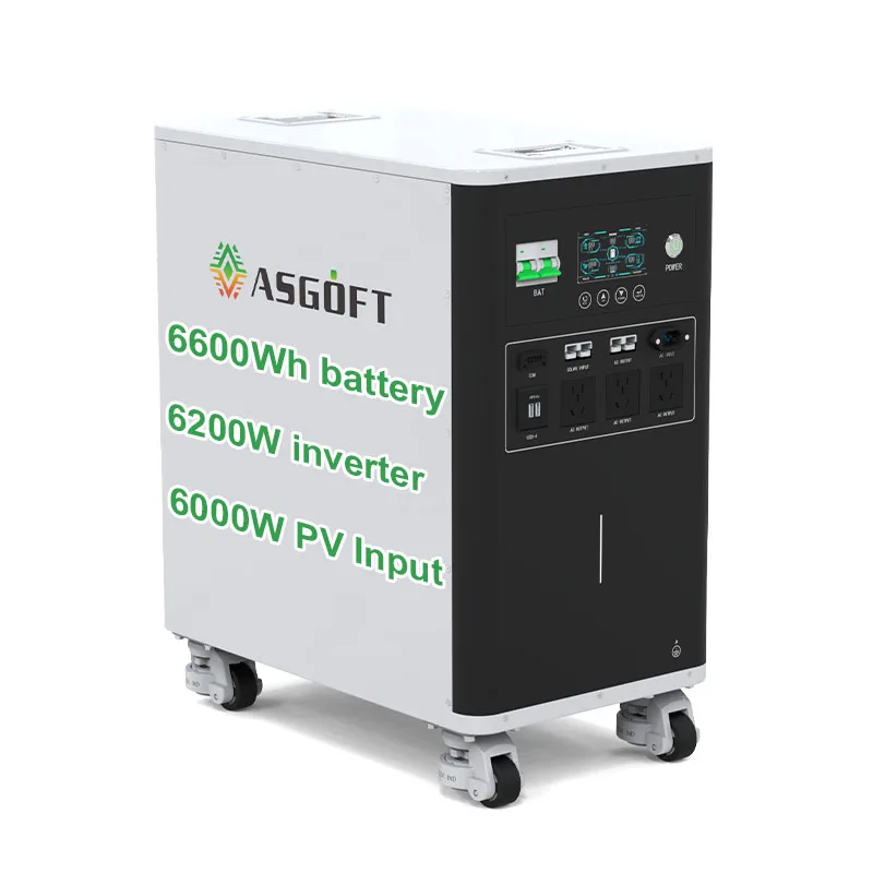 cheap All in one home energy storage system 6.6KWH battery and 6.2KW hybrid inverter power supply portable power station