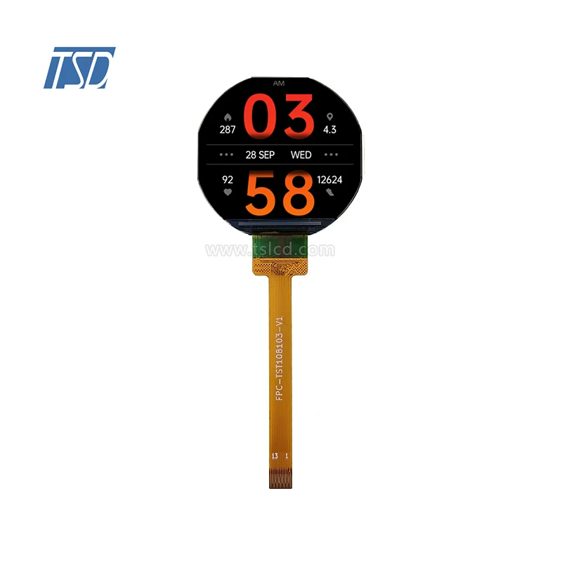 1.08 inch tft lcd Small round lcd screen 240x210  ST7789V spi interface display long FPC