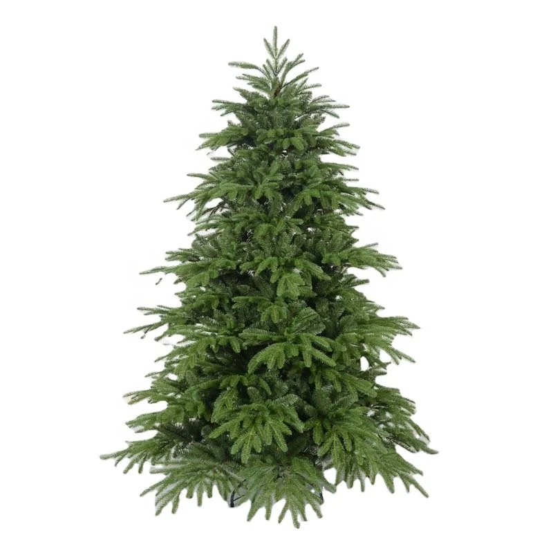 5-10ft Pre-lit PE/PVC Mixed Flocked Artificial Tree With LED Lights Hot Sell