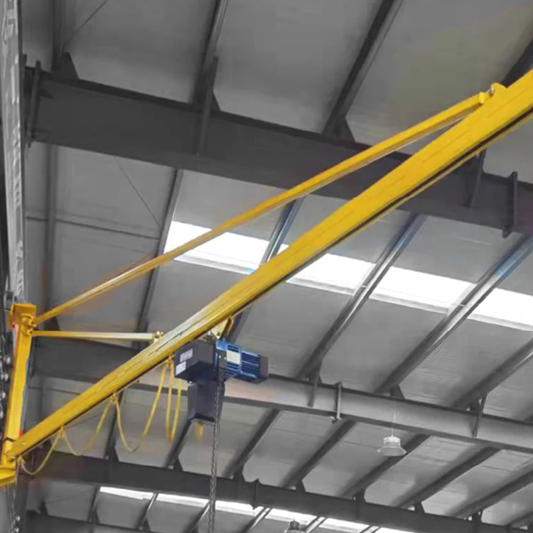 Factory Mini 1 Ton Electric lift wall type jib crane with chain hoist