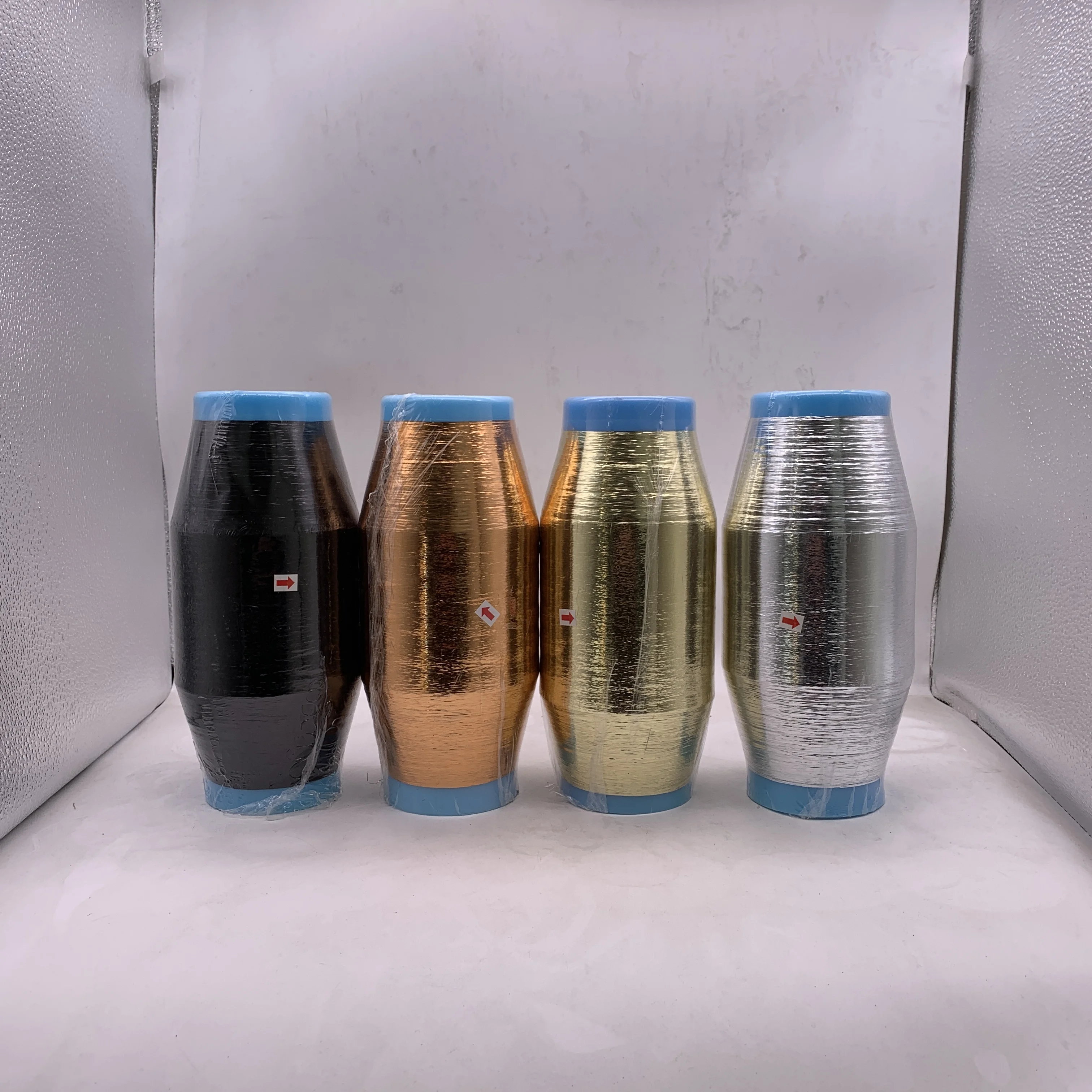 Turkey Market ST Type Rainbow Color Metallic Embroidery Lurex Yarn