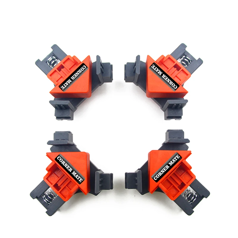 4pcs Woodworking 90 Degrees Right Angle Clamp Clip Quick Fixing Picture Frame Corner Clamps