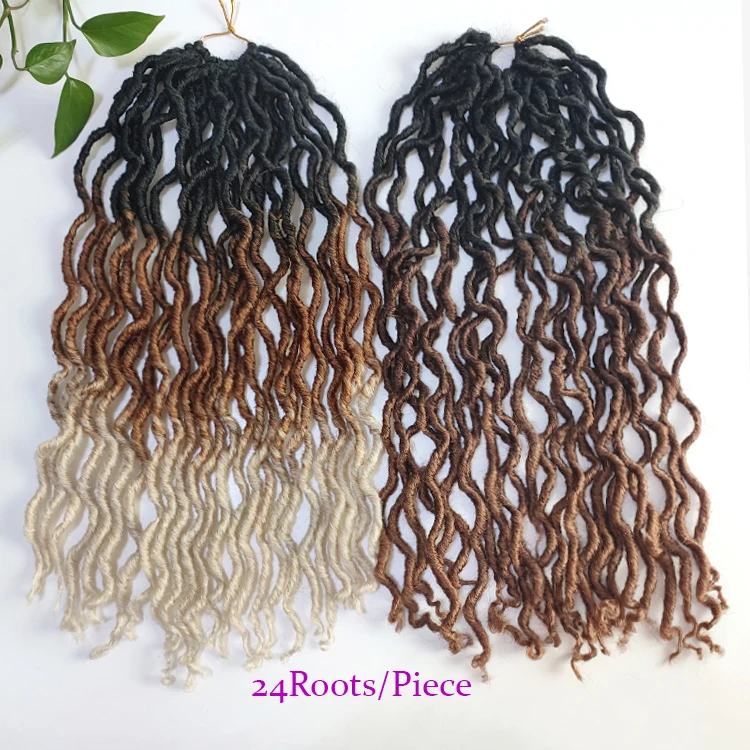 Оптовая продажа, частная торговая марка, 20 дюймов, Омбре, искусственная волна, цыганская богиня, лоскуты, синтетические волосы для женщин оптом