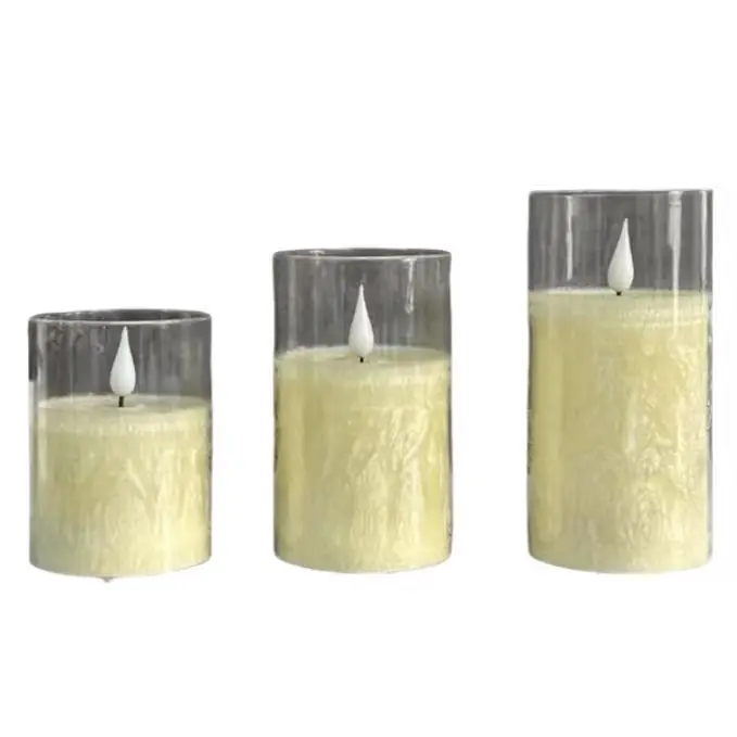 Wedding Centerpieces Holiday table Decorations Clear Acrylic Real Wax Color Changing Flameless Led Candles With Remote Control