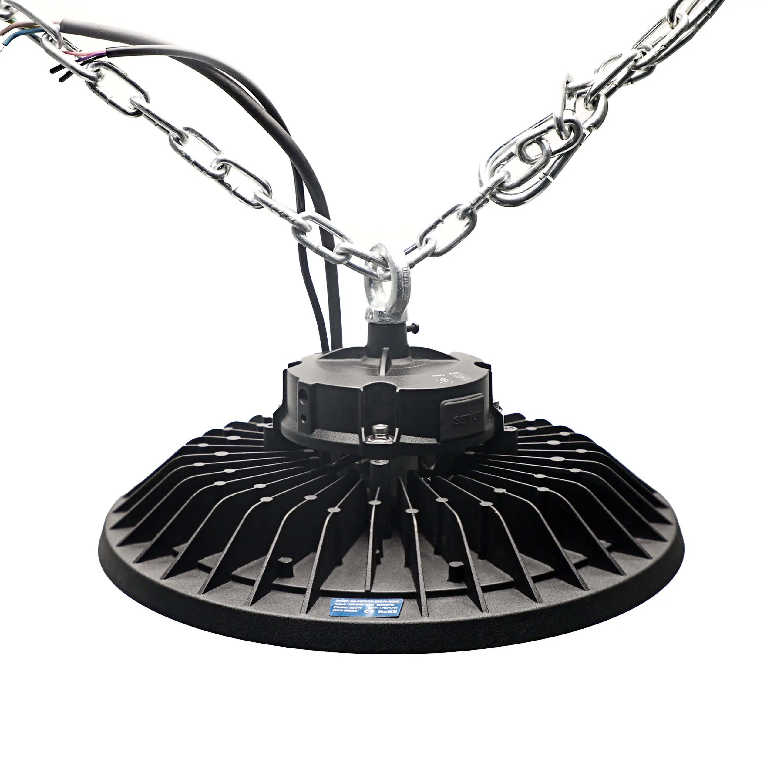 Full A6063 Aluminum Material LED UFO High bay Light 170lm/w 100w 5Y Warranty With CE Certification