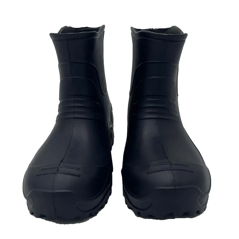 High-Performance ankle anti oil safety work shoes lightweight eva rain boots for men women