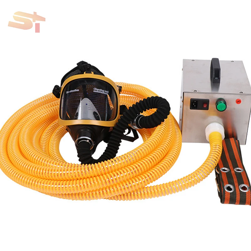 Visor Protection Resistant And Gas Breathing Filter Activated Department Mask Against Smoke Facial Red Fire Retardant Face Mask