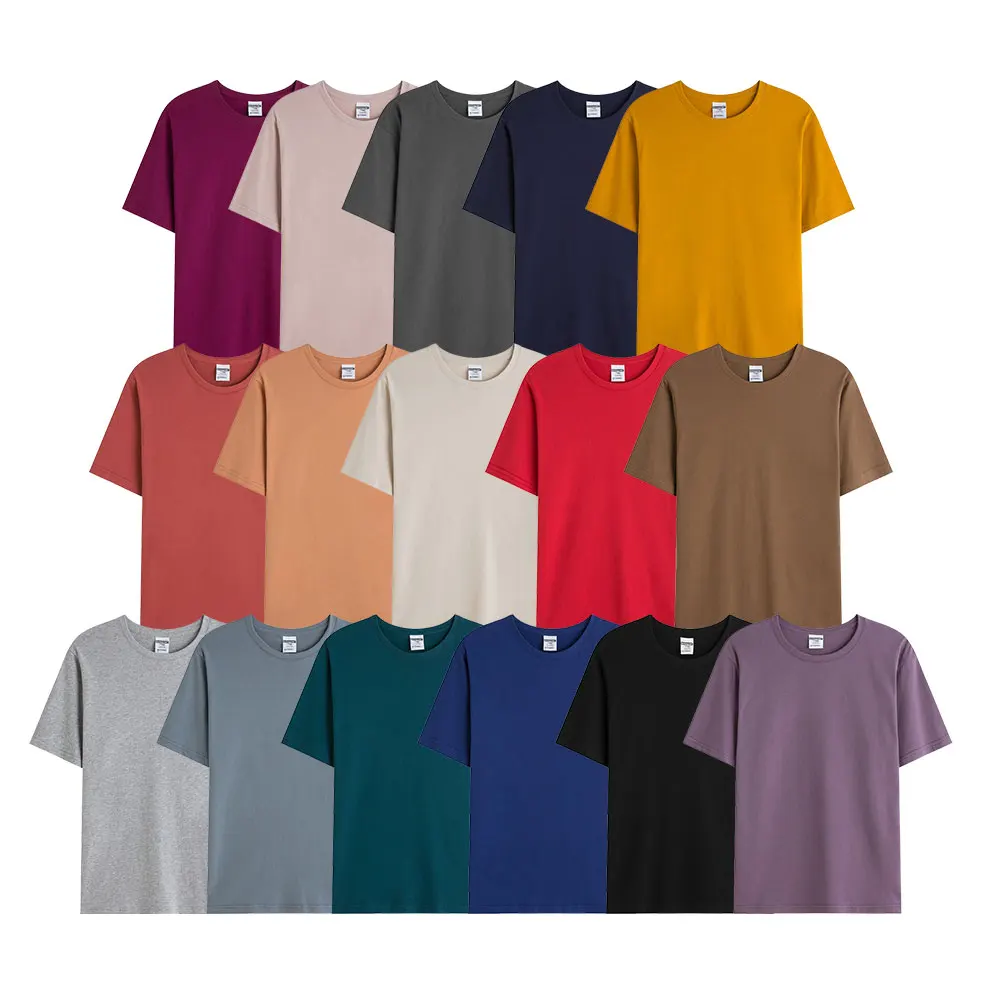 Factory Direct Sale 190 Grams 100% Cotton Custom T Shirts Silk Screen Printing Men T Shirt In Bulk