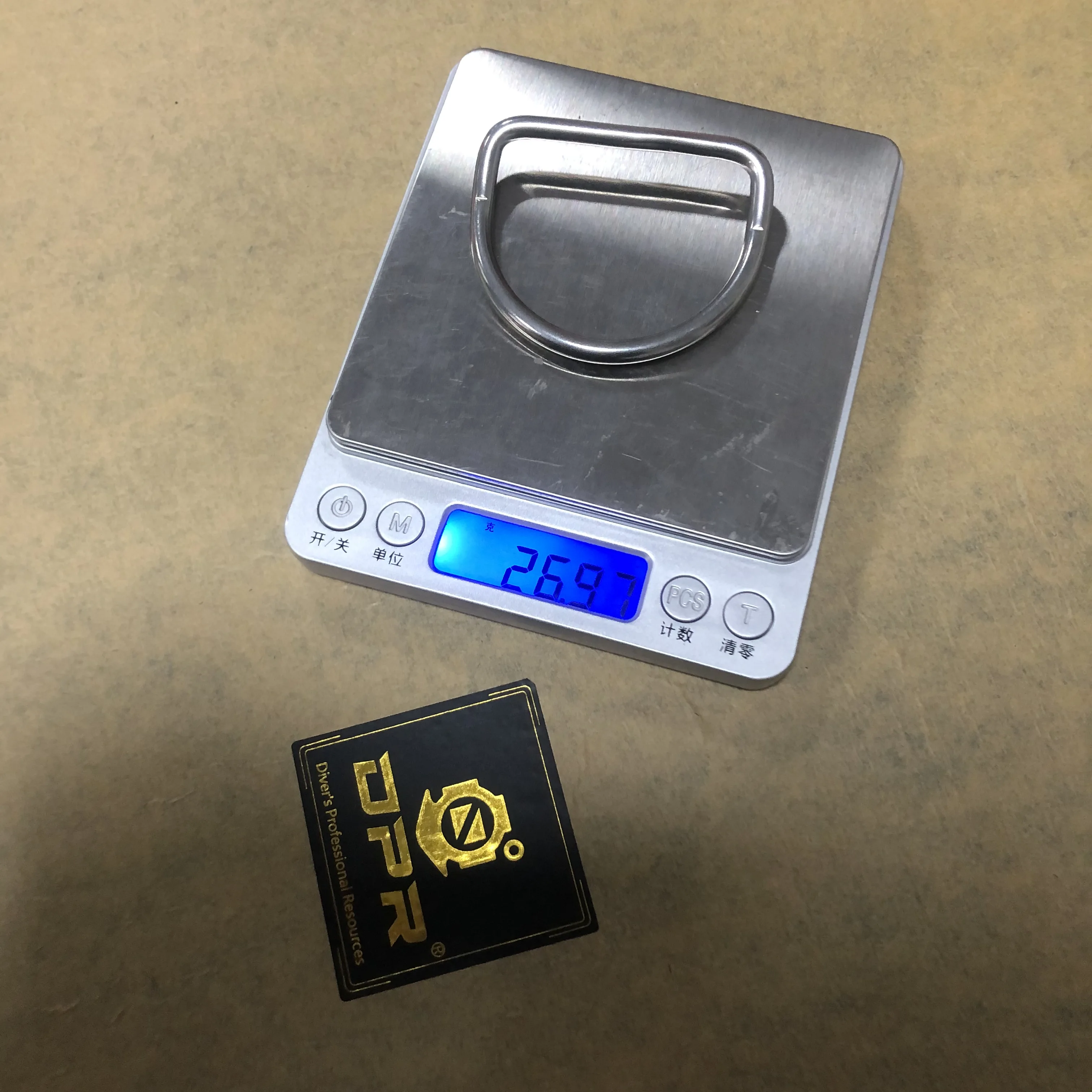 DPR Brand Marine Snorkel Stainless Steel D- Ring Welded Formed D-Ring  Scuba diving accessory with customized design