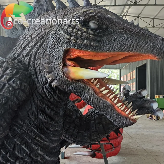 Тематическое украшение для парка развлечений 3D аниматронная модель Godzilla