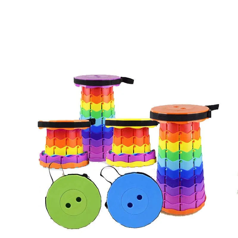 Outdoor Furniture Retractable Foldable Portable Stool with cushion bag for Lounge Camping Fishing Picnic