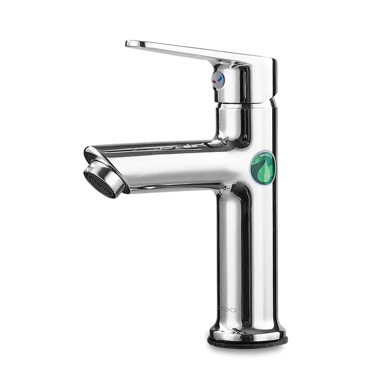 Wholesale household all copper water single handle single hole faucet, faucet, basin under the platform, basin, cold and hot