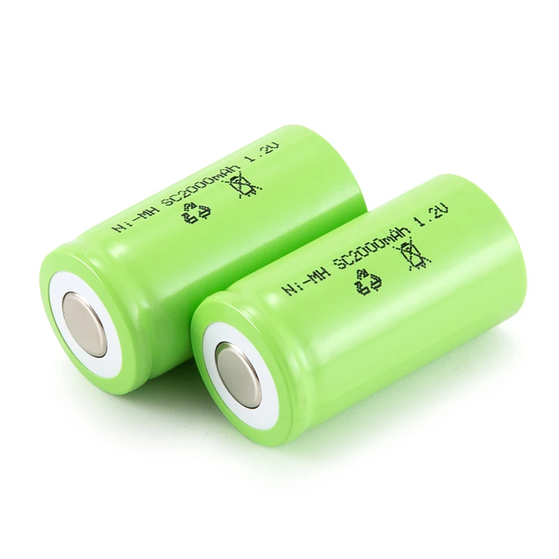 Preferential price SC battery 1.2V 1000mAh 2000mAh 3000mAh NimH rechargeable battery