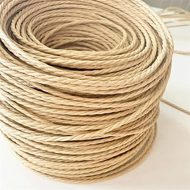 Kraft Rope Ropes 4mm Packaging Roll Danish Paper Cord Paper Cord For Chairs Furniture Rope