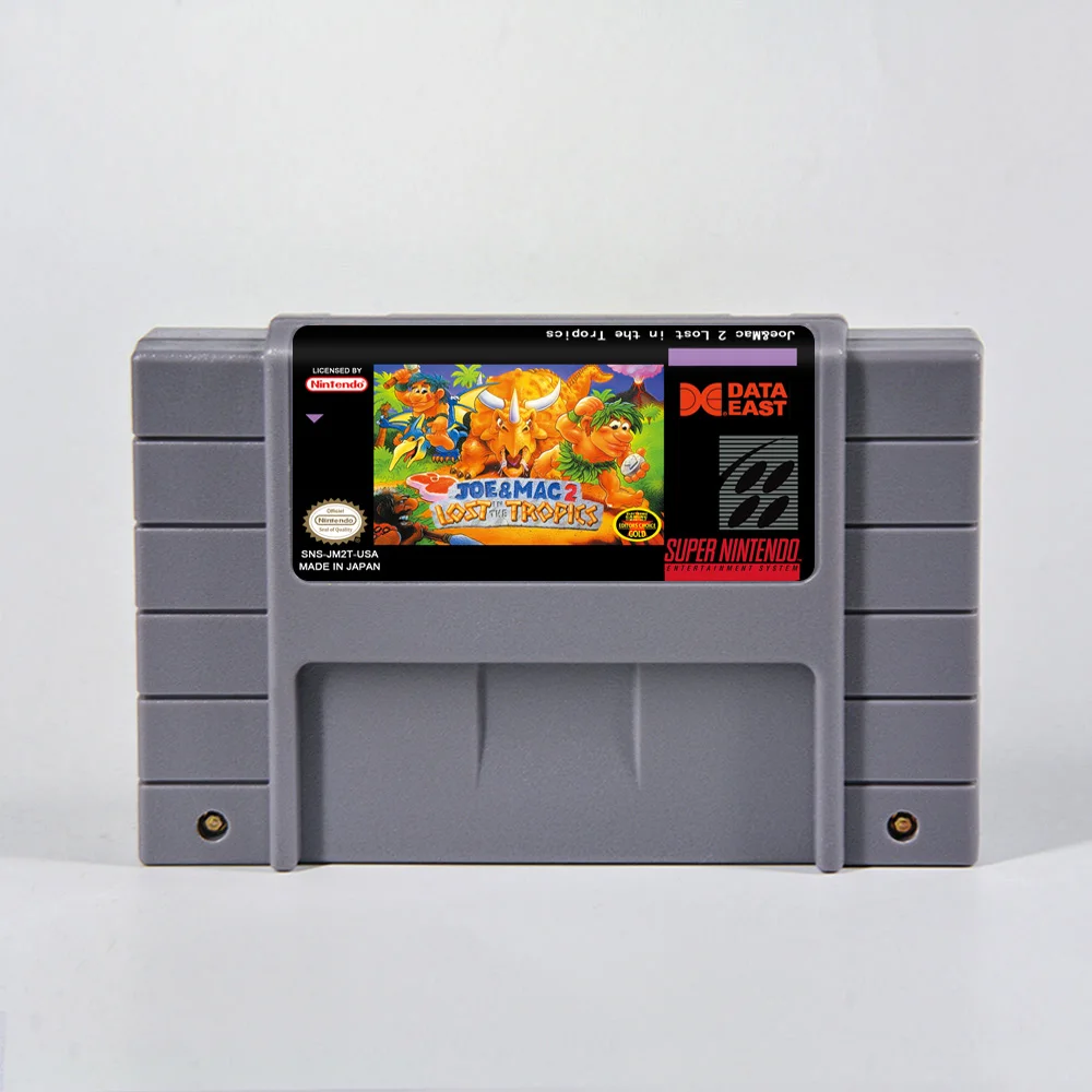 Joe & Mac - USA Version NTSC 16 Bit Battery Save RPG Game Cartridge For SNES