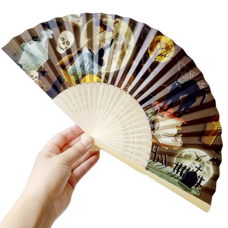 custom gifts & crafts novelty gifts item set Ghost Festival anime cosplay paper fan Halloween costume decorations
