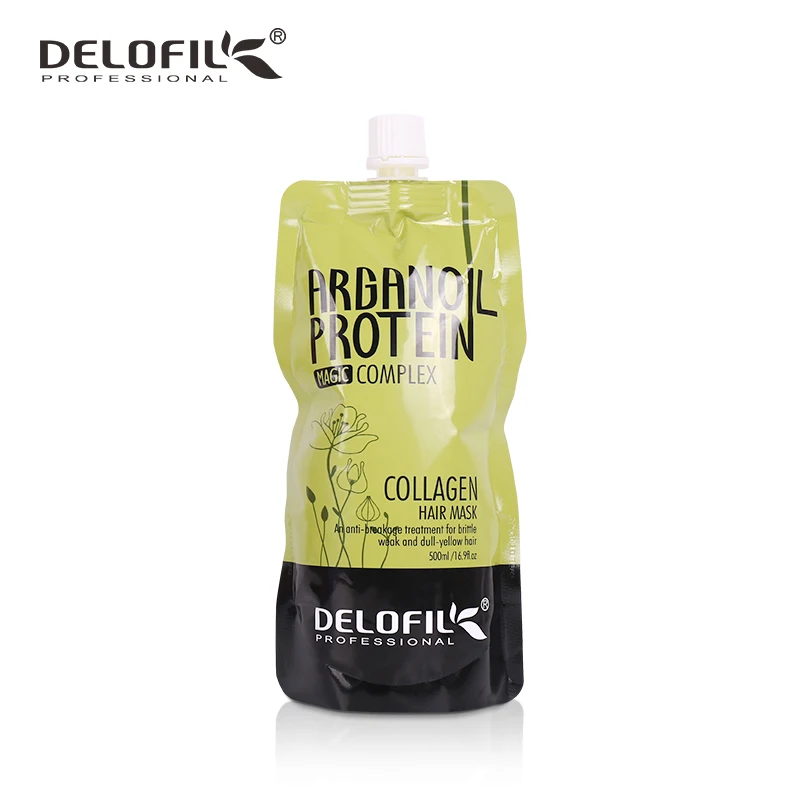 DELOFIL Professional Salon Products Enriched With Proteins Argan Oil Collagen Repair Hair Mask OEM/ODM
