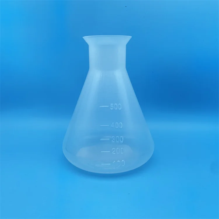 Лабораторная коническая колба, пластиковая колба Erlenmeyer с узким горлом